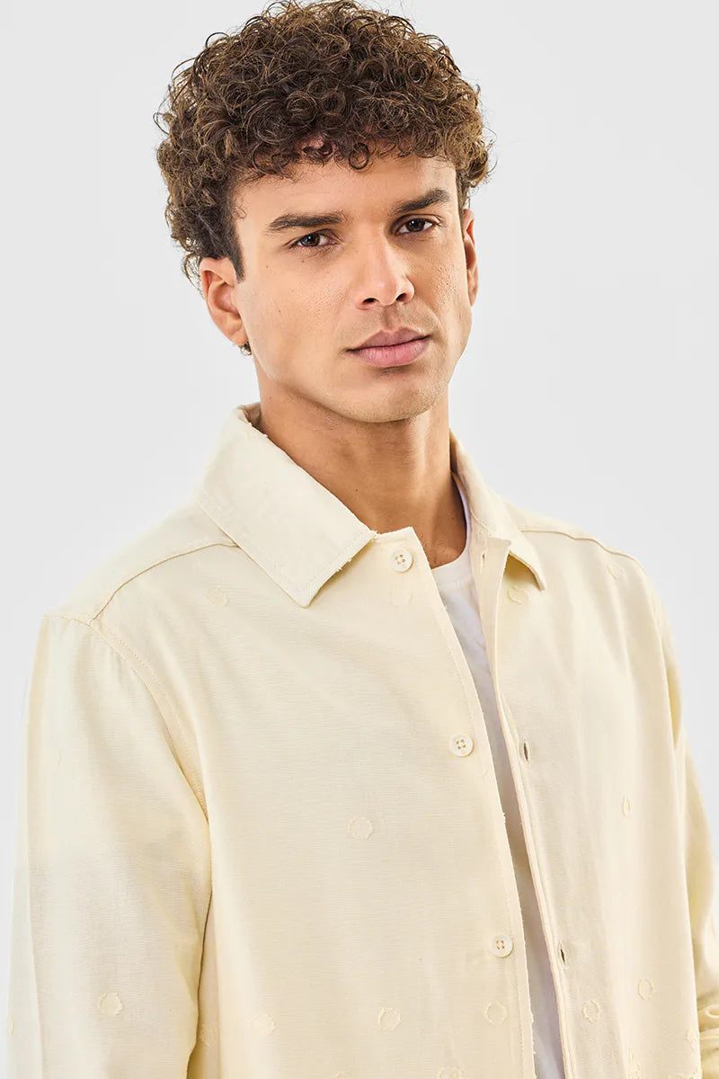 Regular Fit Jacquard Overshirt